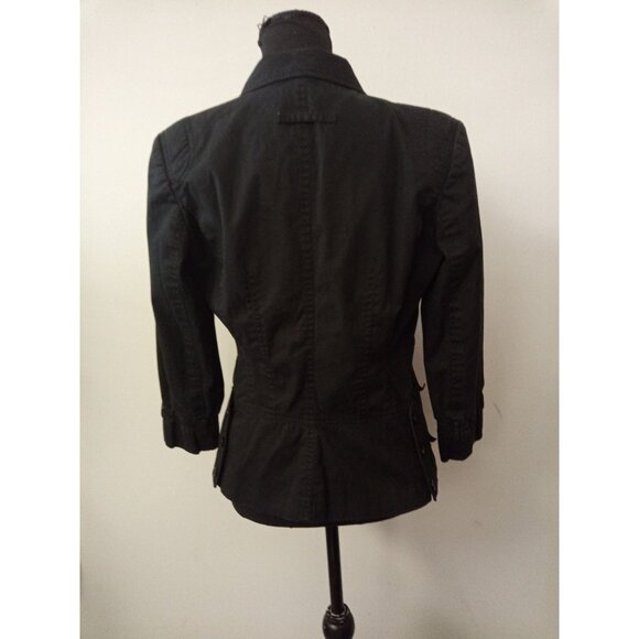 Express Black Button Up Blazer Size 8 Left Chest Pocket - Picture 3 of 7